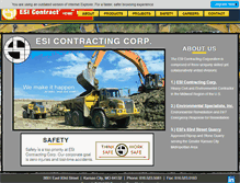 Tablet Screenshot of esicontractingcorp.com